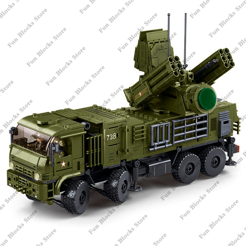 Lego Set Creator - Sluban militar antiaéreo míssil veículo pantsir