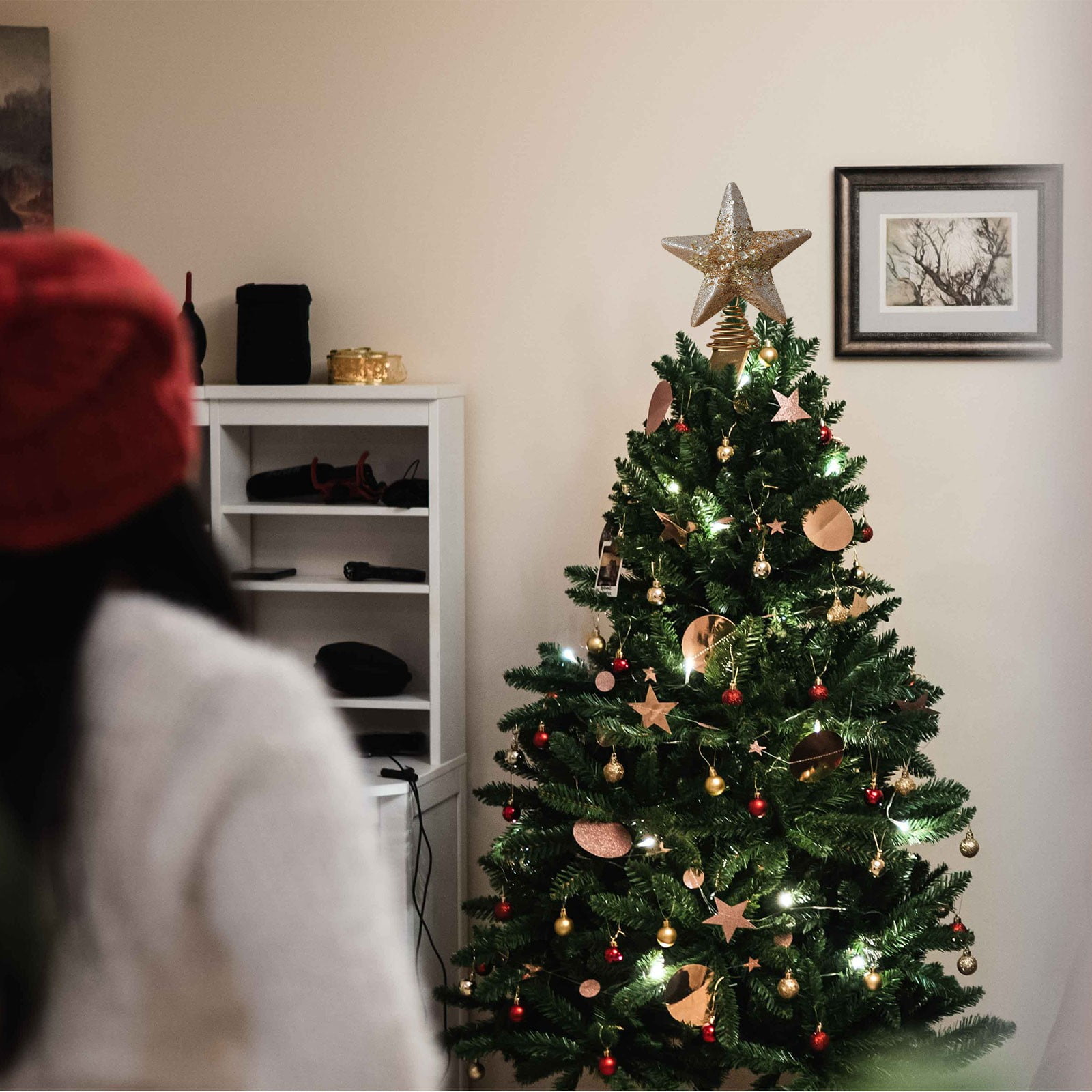 Star Tree Topper - Árvore de natal topo estrela decoração
