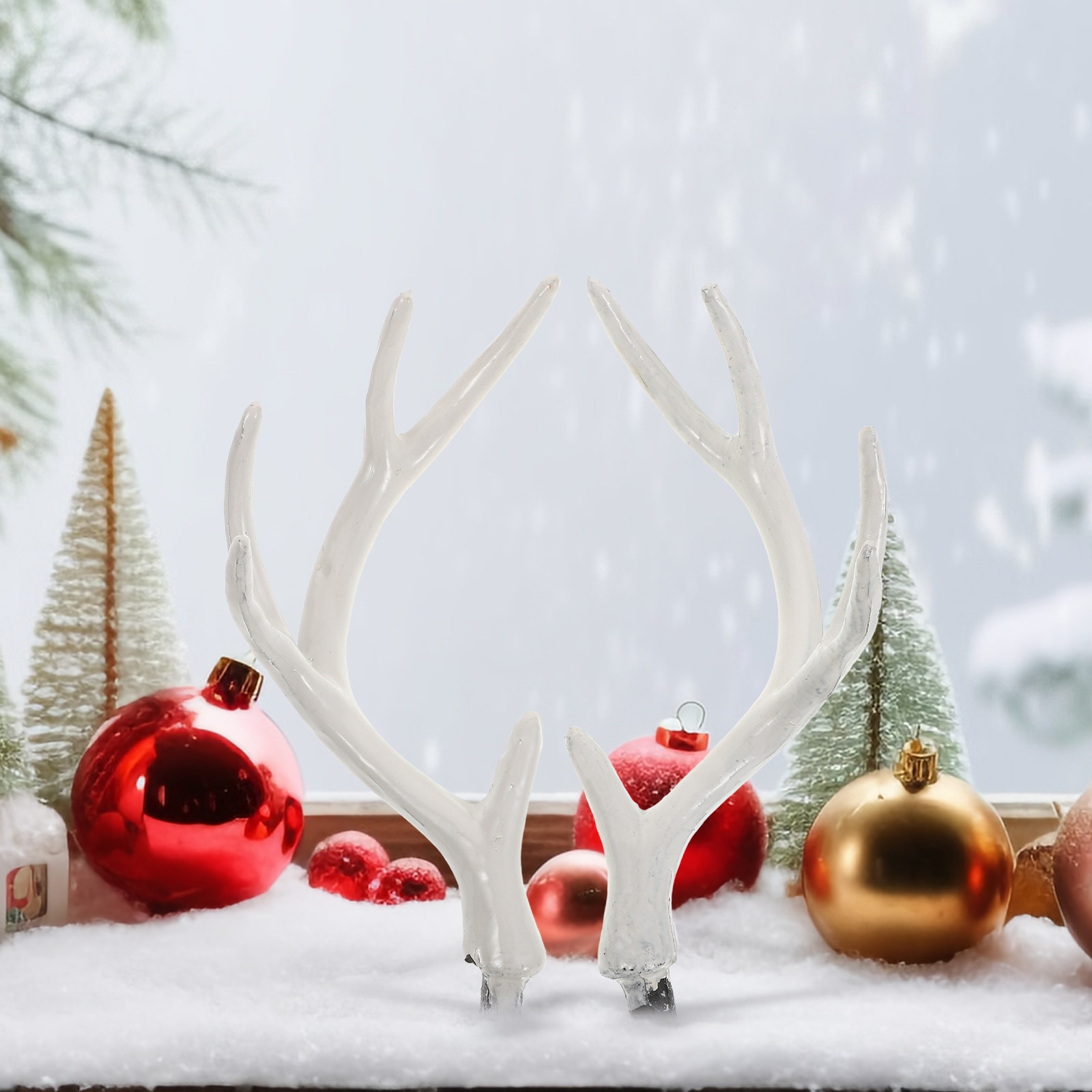 Reindeer Antlers Headband - 1 Par de Chifres de Veado