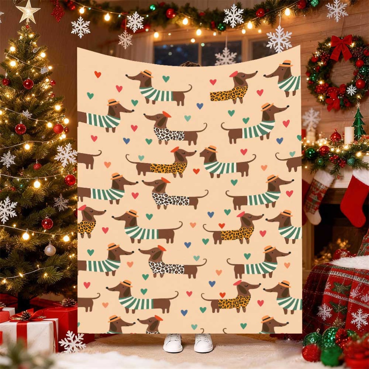 Christmas Throw Blanket - Nova Manta de Natal Fofa para