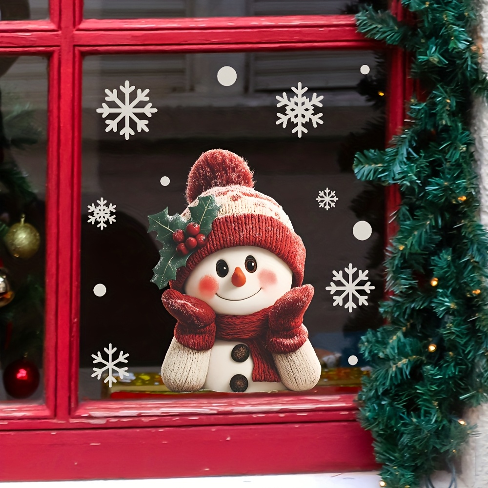 Snowflake Window Decal - 1 unidade de Adesivos de Janela