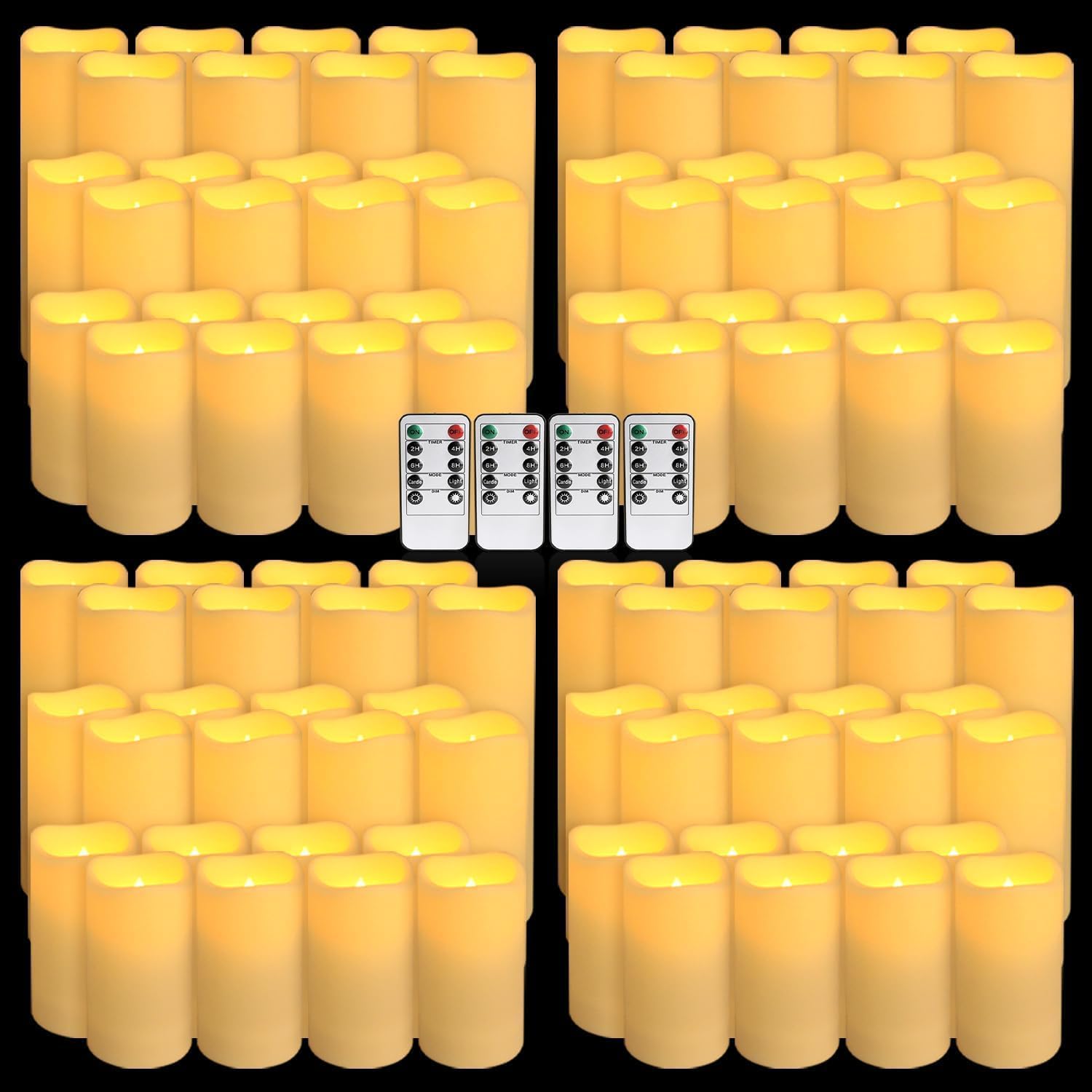 Holiday Candle Set - Conjunto de 96 Velas LED à