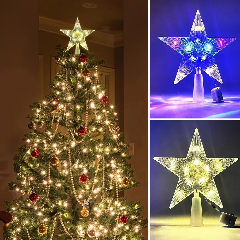 15cm led enfeites de árvore de - Star Tree Topper avaliação e preço