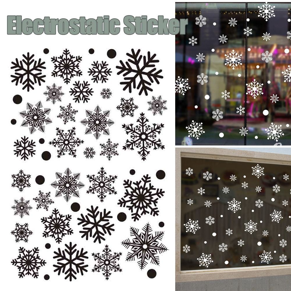 30 pçs pvc flocos de neve de n - Snowflake Window Decal avaliação e preço