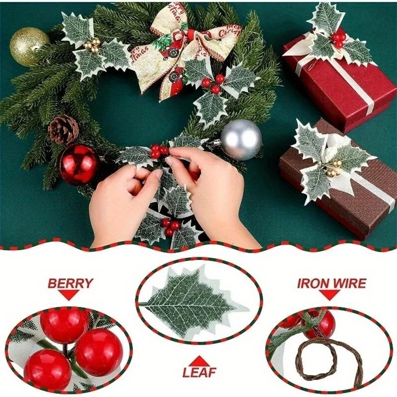 10 peças de bagas artificiais  - Christmas Wreath Fake avaliação e preço