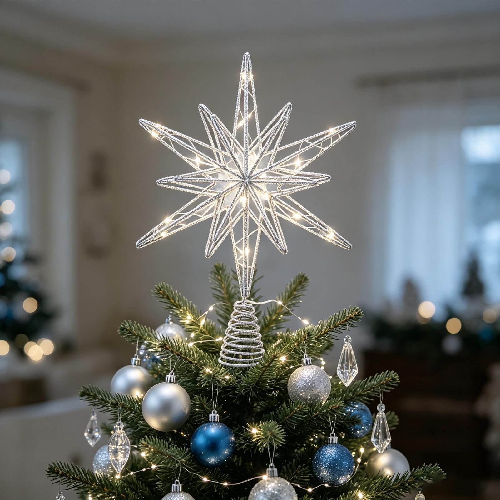 Enfeite de Árvore de Natal Ilu - Star Tree Topper avaliação e preço