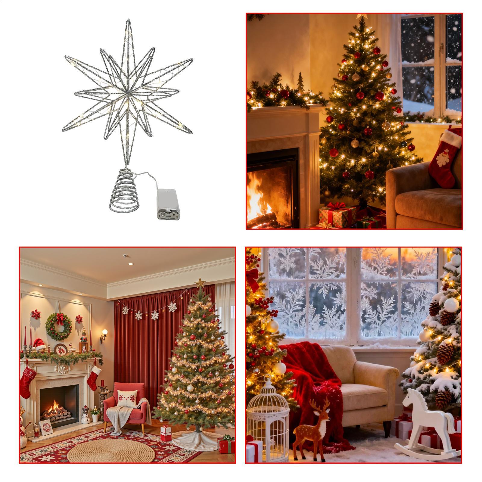 Enfeite de Árvore de Natal Ilu - Star Tree Topper avaliação e preço