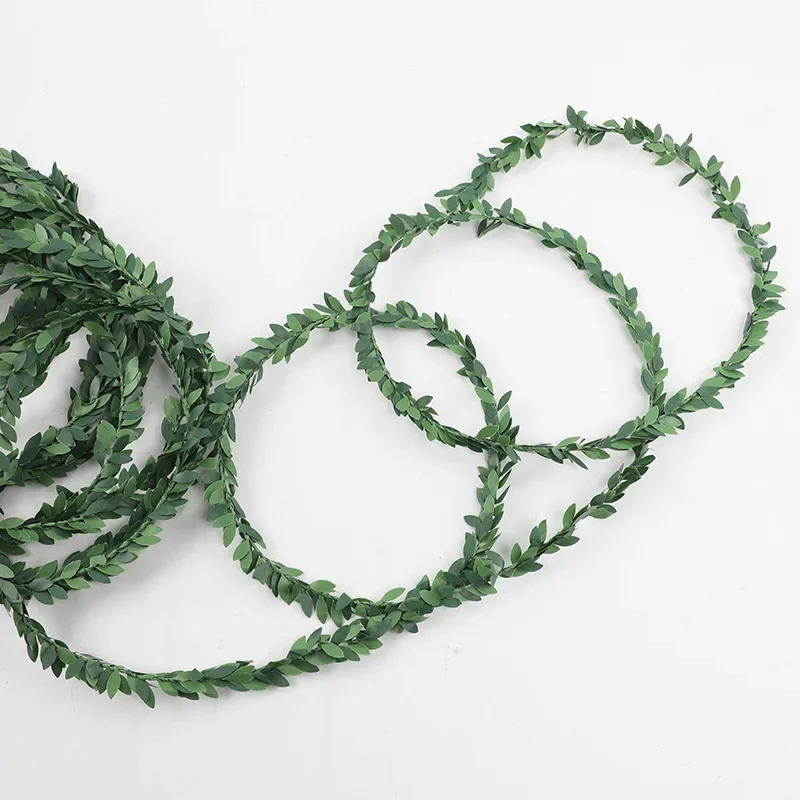 7 metros fio de ferro folha ve - Christmas Wreath Fake avaliação e preço