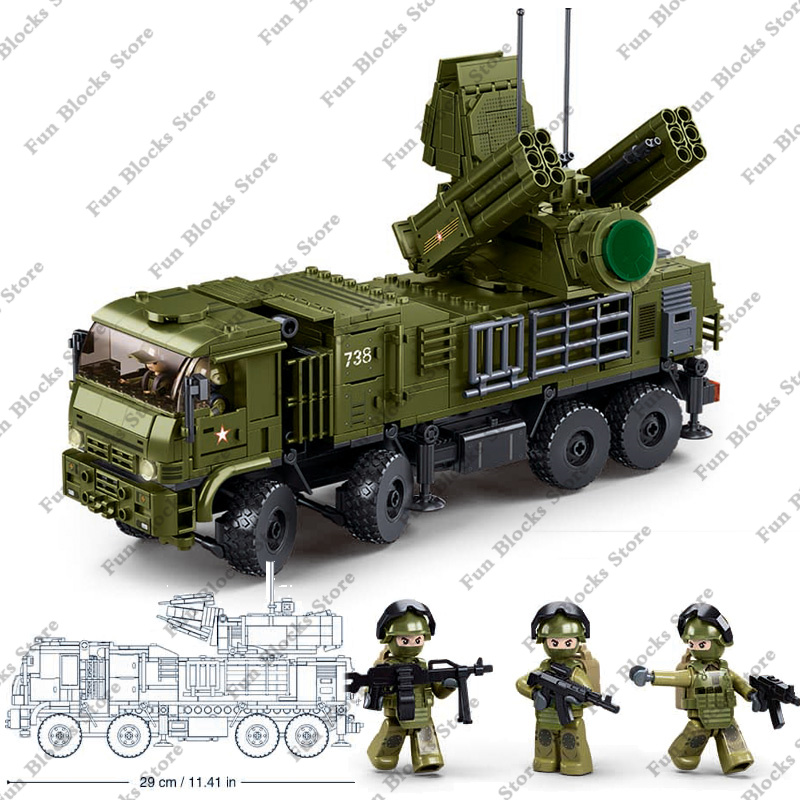 Sluban militar antiaéreo míssi - Lego Set Creator avaliação e preço
