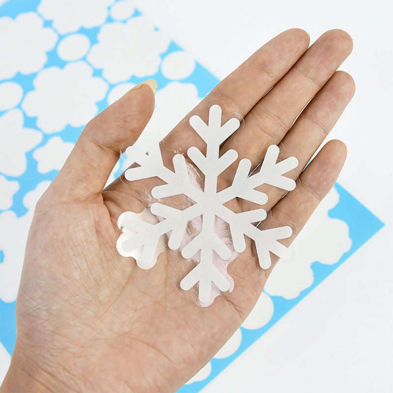 Natal luminoso floco de neve j - Snowflake Window Decal avaliação e preço