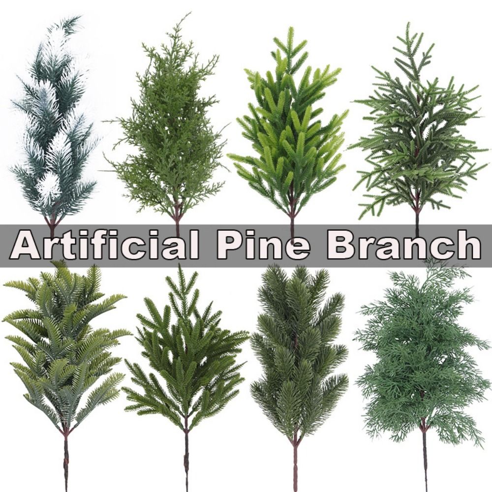 Ramo de pinheiro artificial ve - Christmas Wreath Fake avaliação e preço