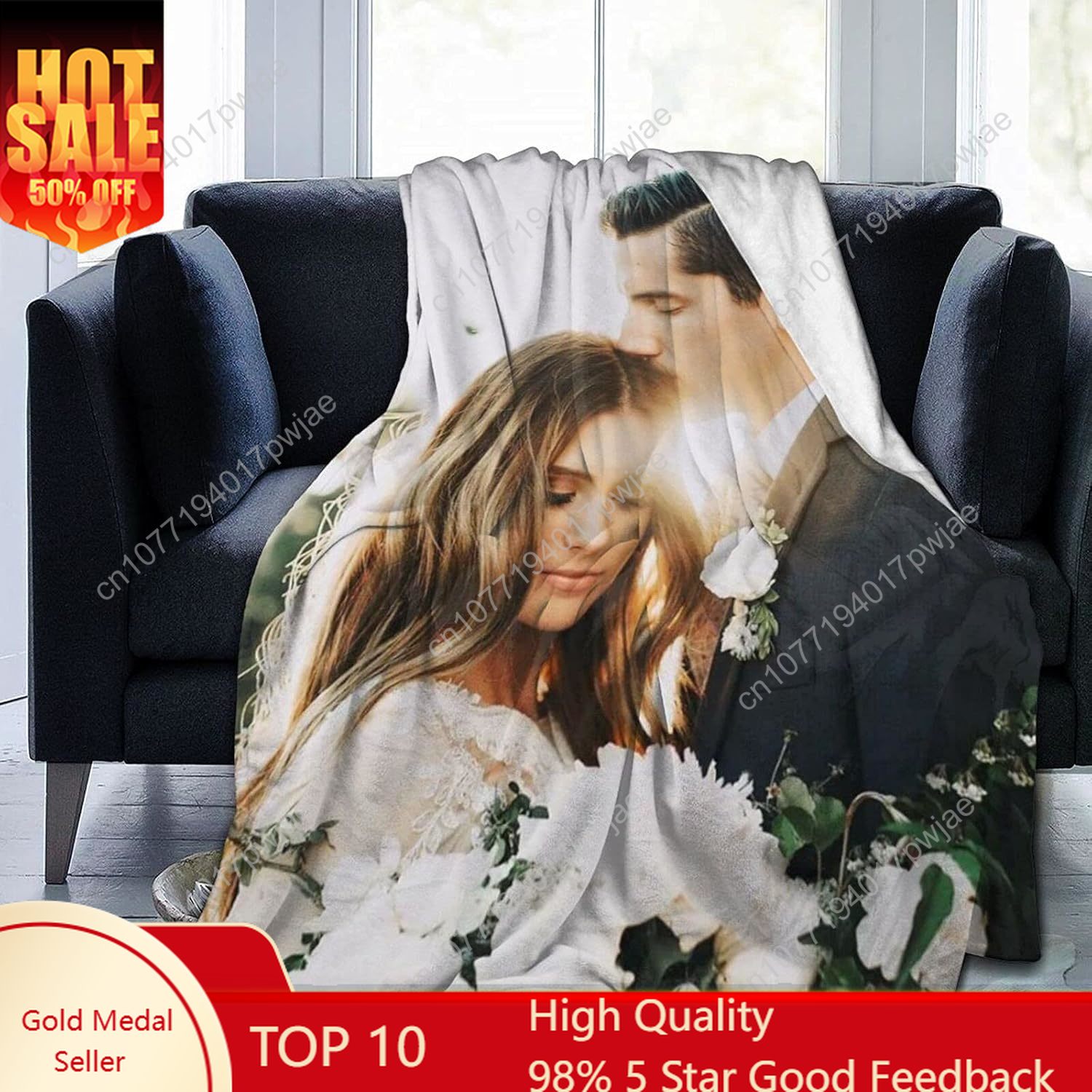 Cobertor personalizado com fot - Christmas Throw Blanket avaliação e preço