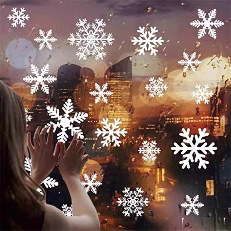 1 conjunto de adesivos de floc - Snowflake Window Decal avaliação e preço
