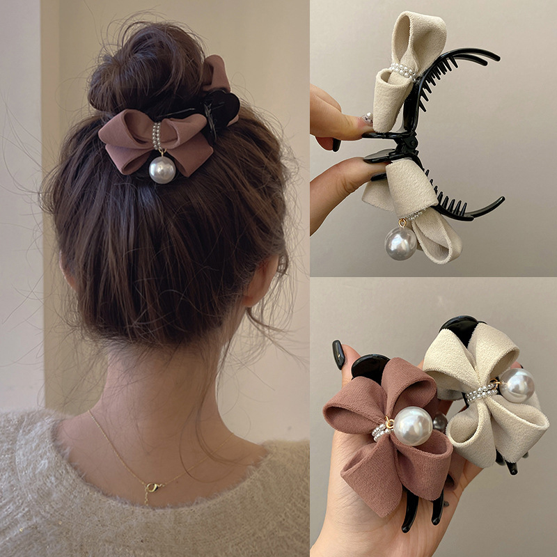 Pérola Bow Tie Cabelo Garra Cl - Ribbon Bow Gift avaliação e preço