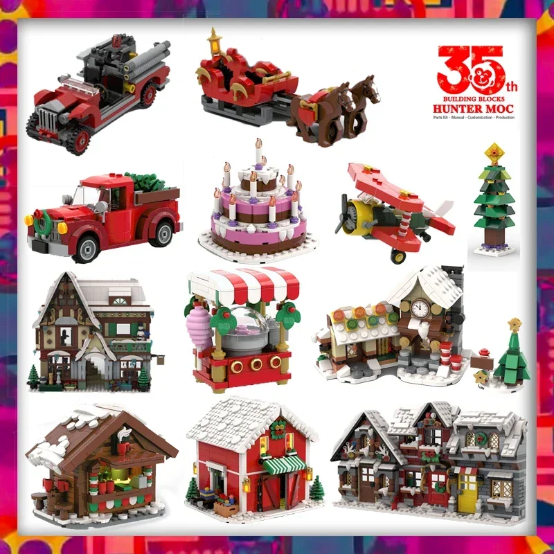 Winter Village House Block Bui - Advent Calendar Gift avaliação e preço