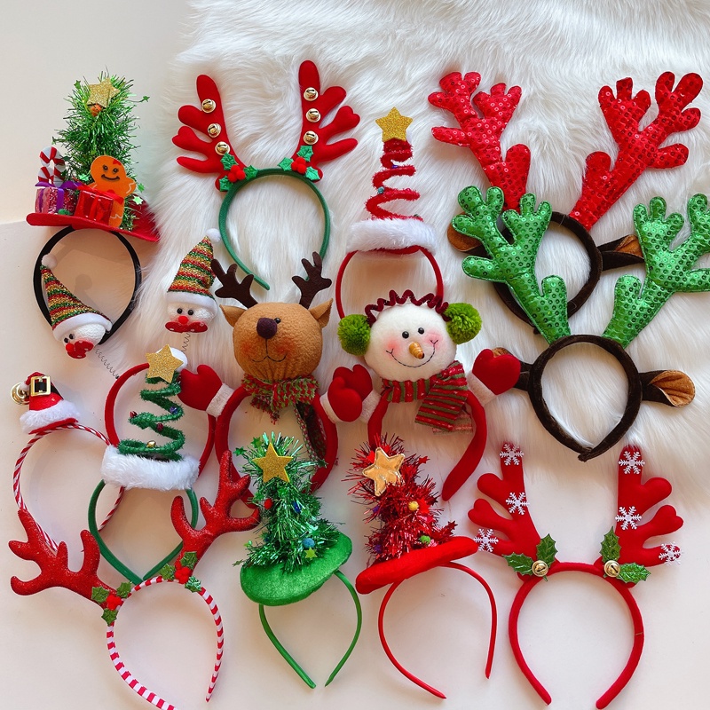 1-15 peças de Tiaras de Natal  - Reindeer Antlers Headband avaliação e preço