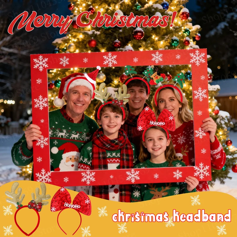 12-120 pçs natal bandana decor - Reindeer Antlers Headband avaliação e preço