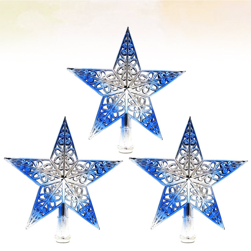 3 Peças de Estrela Oca de 20cm - Star Tree Topper avaliação e preço