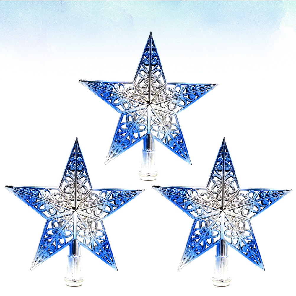 3 Peças de Estrela Oca de 20cm - Star Tree Topper avaliação e preço