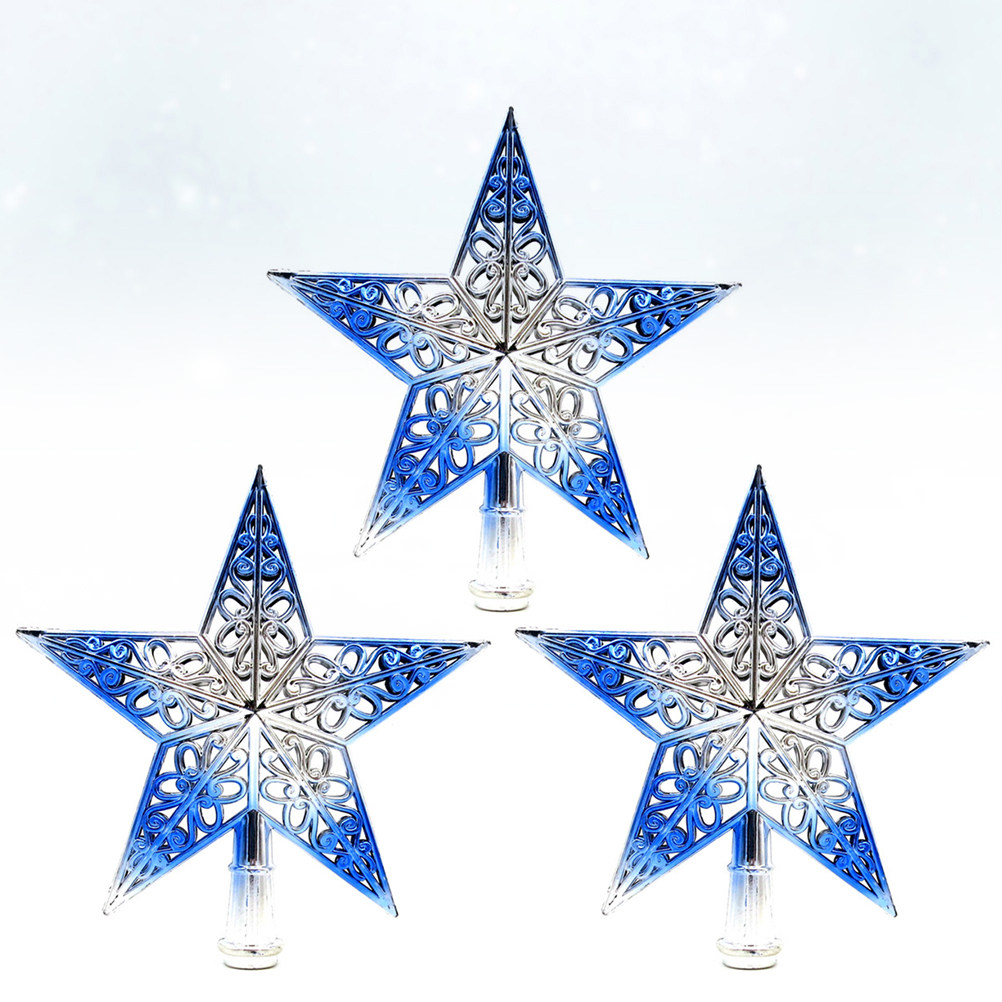3 Peças de Estrela Oca de 20cm - Star Tree Topper avaliação e preço