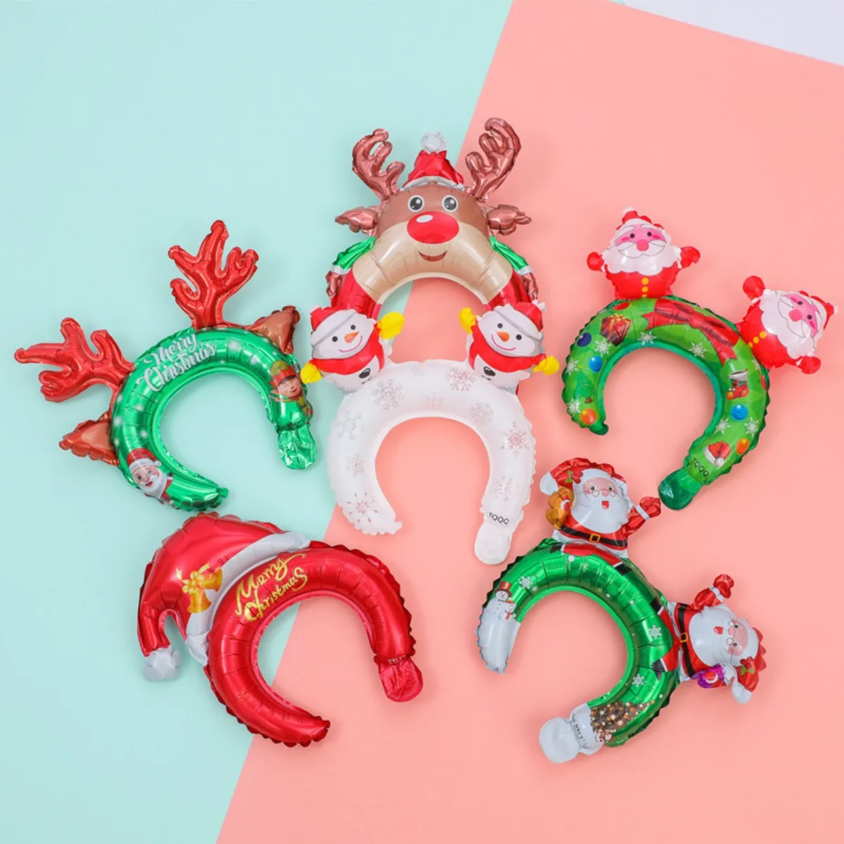 Natal inflável headbands santa - Reindeer Antlers Headband avaliação e preço