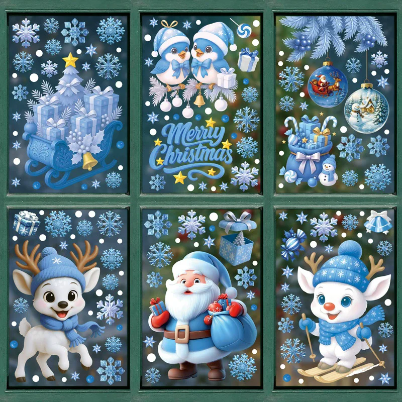 Adesivos Estáticos de PVC para - Snowflake Window Decal avaliação e preço
