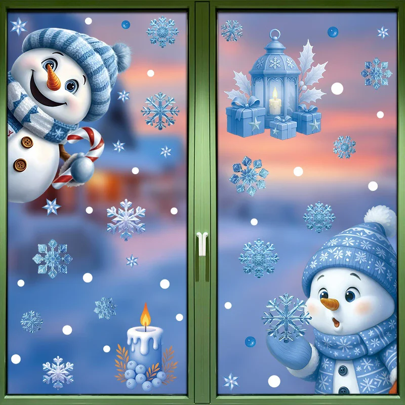 Adesivos Estáticos de PVC para - Snowflake Window Decal avaliação e preço