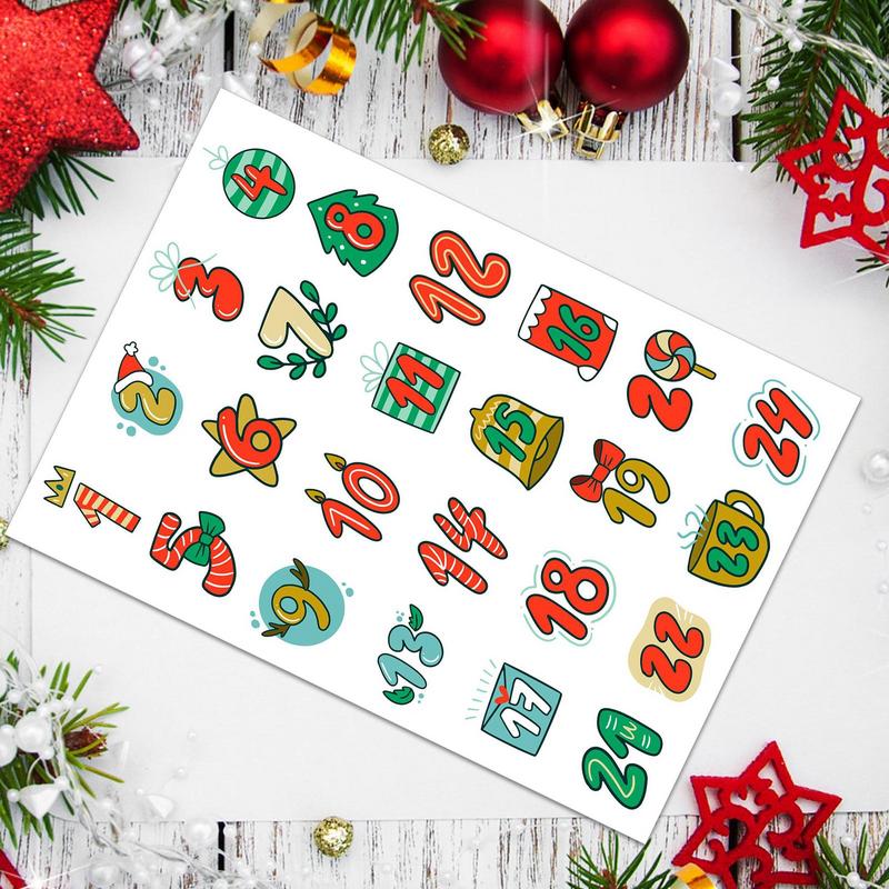 Feliz natal adesivos calendári - Advent Calendar Gift avaliação e preço