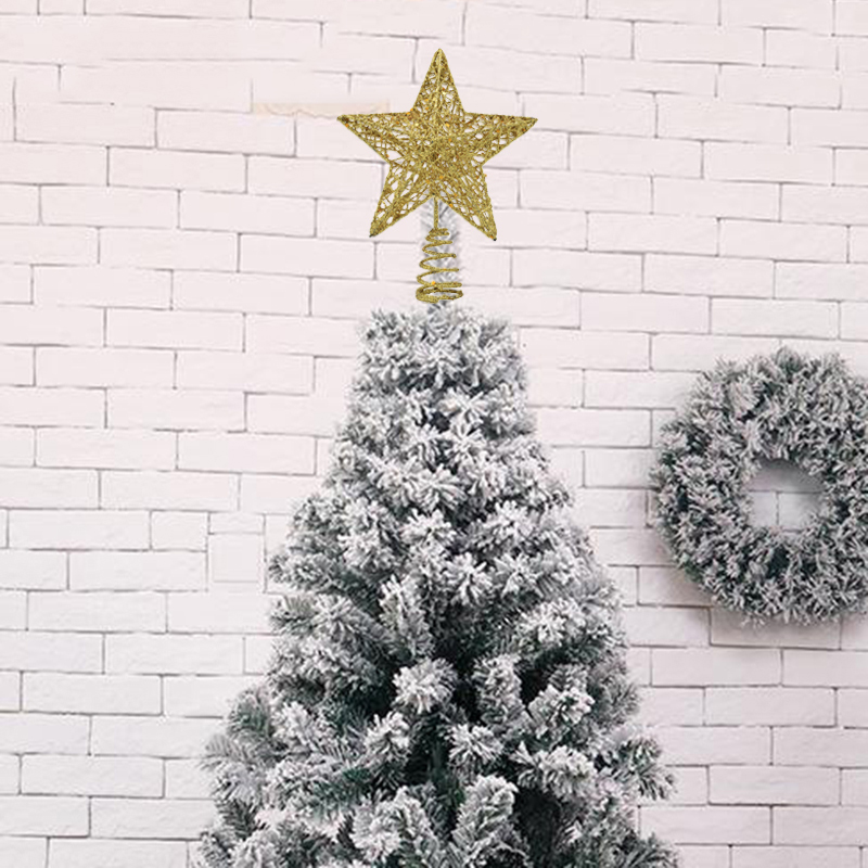 1pc ouro/prata/vermelho/azul g - Star Tree Topper avaliação e preço