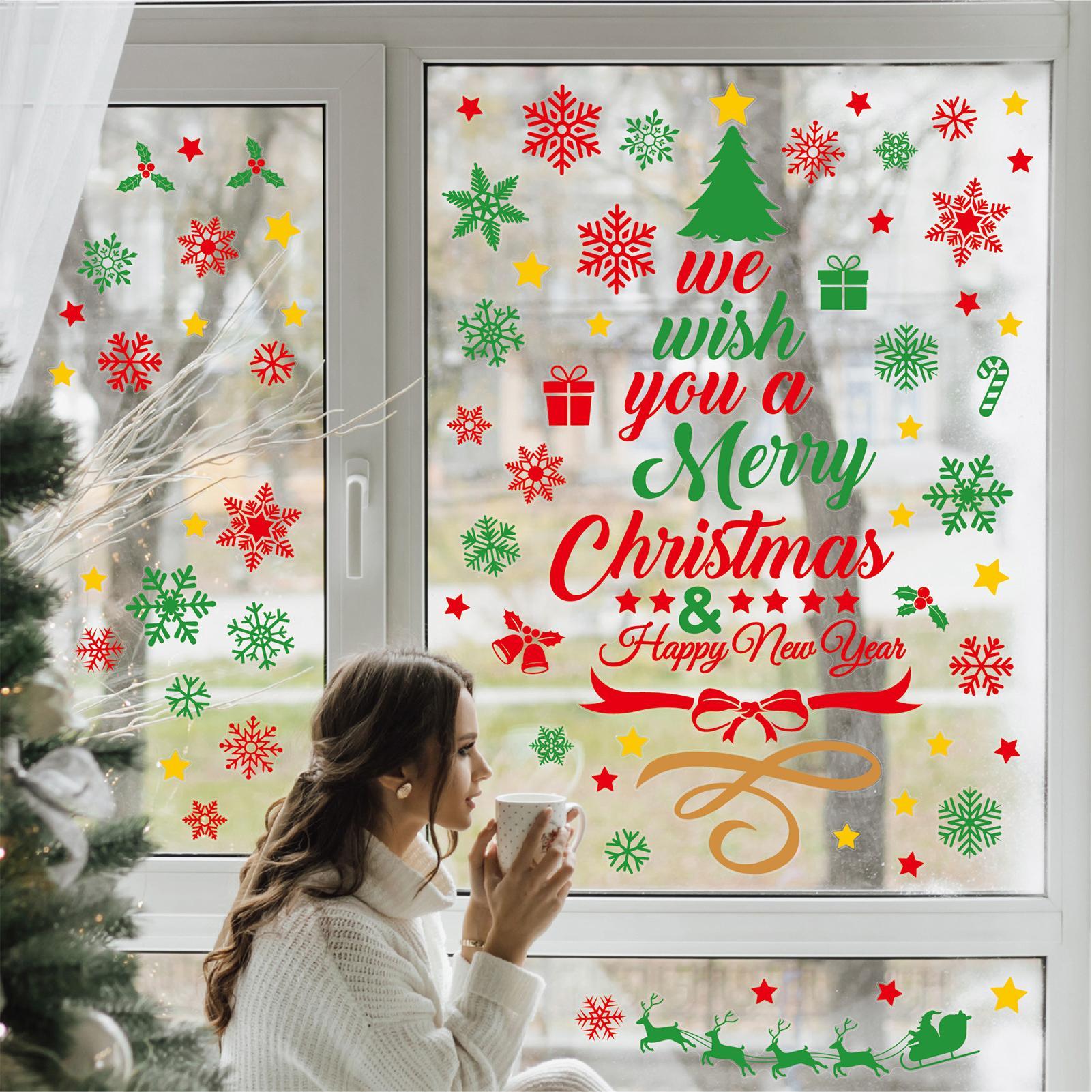 3 peças adesivos de parede de  - Snowflake Window Decal avaliação e preço