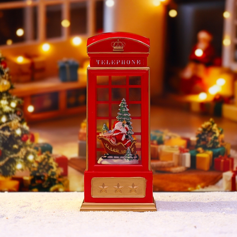 Cabine de telefone de natal lu - Snow Globe Musical avaliação e preço